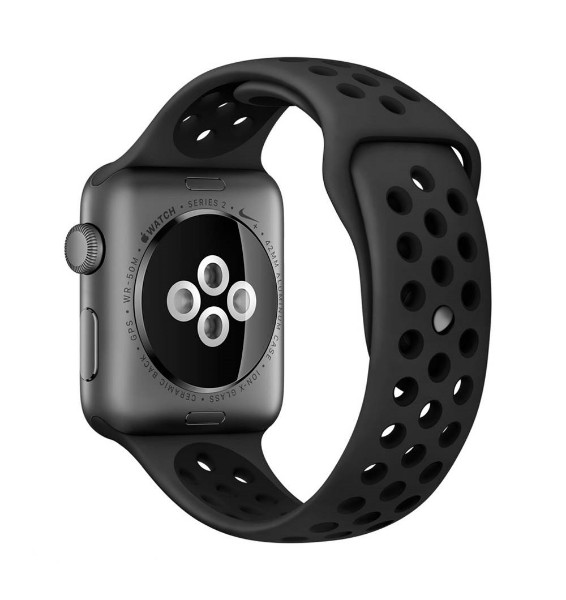 Apple Watch Nike 38mm Space Gray Aluminum Case with Anthracite / Black Nike Sport Band (MQ162)